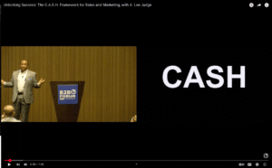 CASH presentation by A. Lee Judge at B2B Marketing Profs